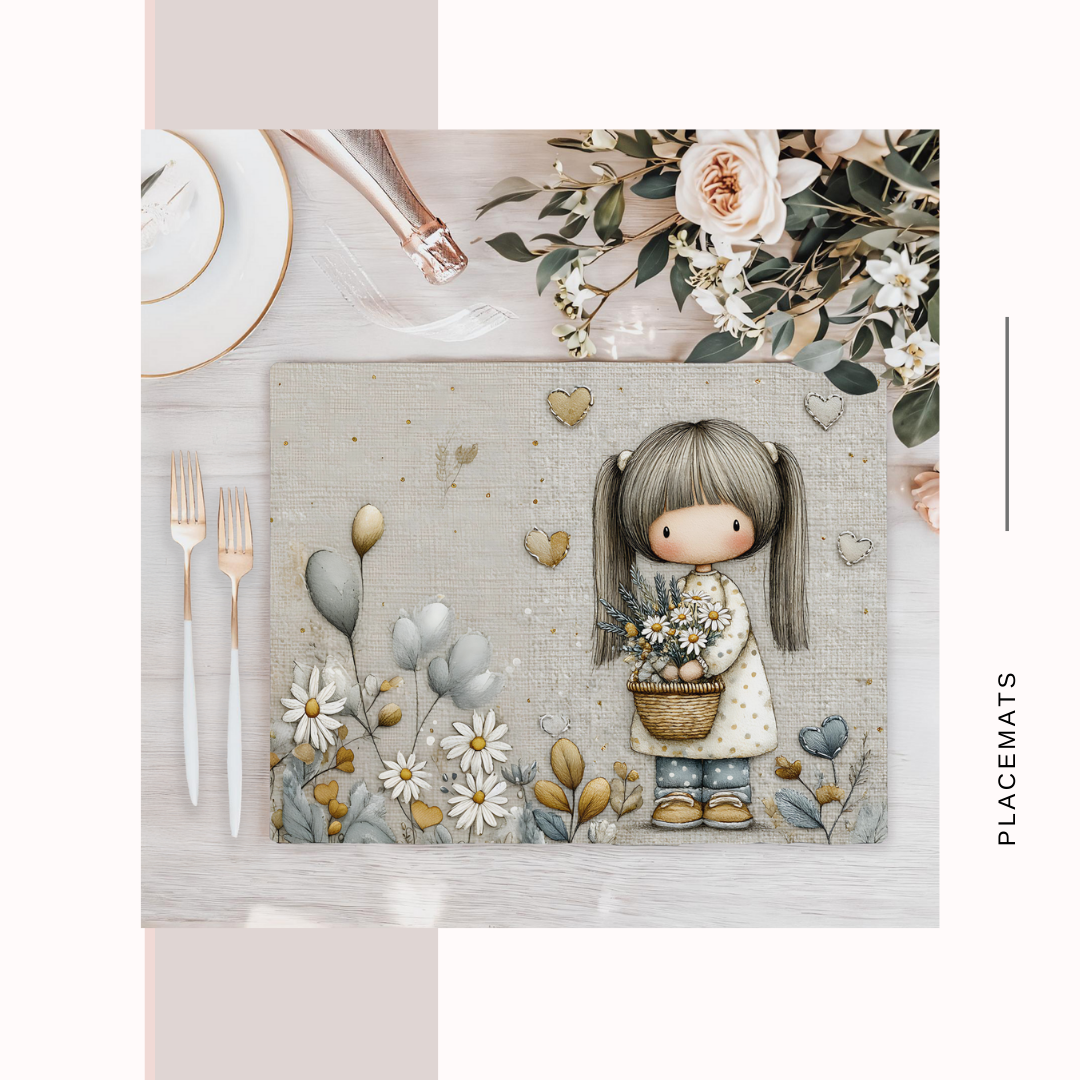 Wooden Placemats – (Set of 6) Green House