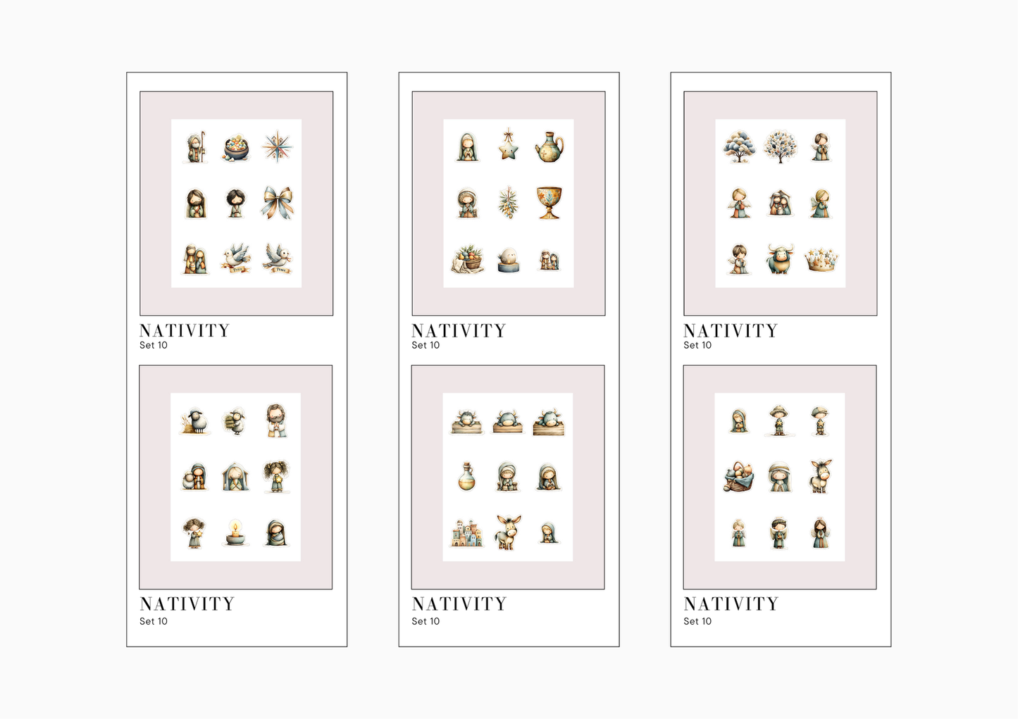 Sticker Sheets Nativity