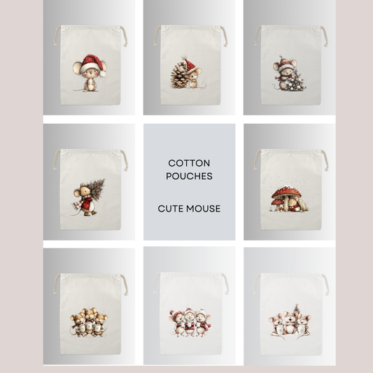 Cotton Cloth Little Tail Pouches