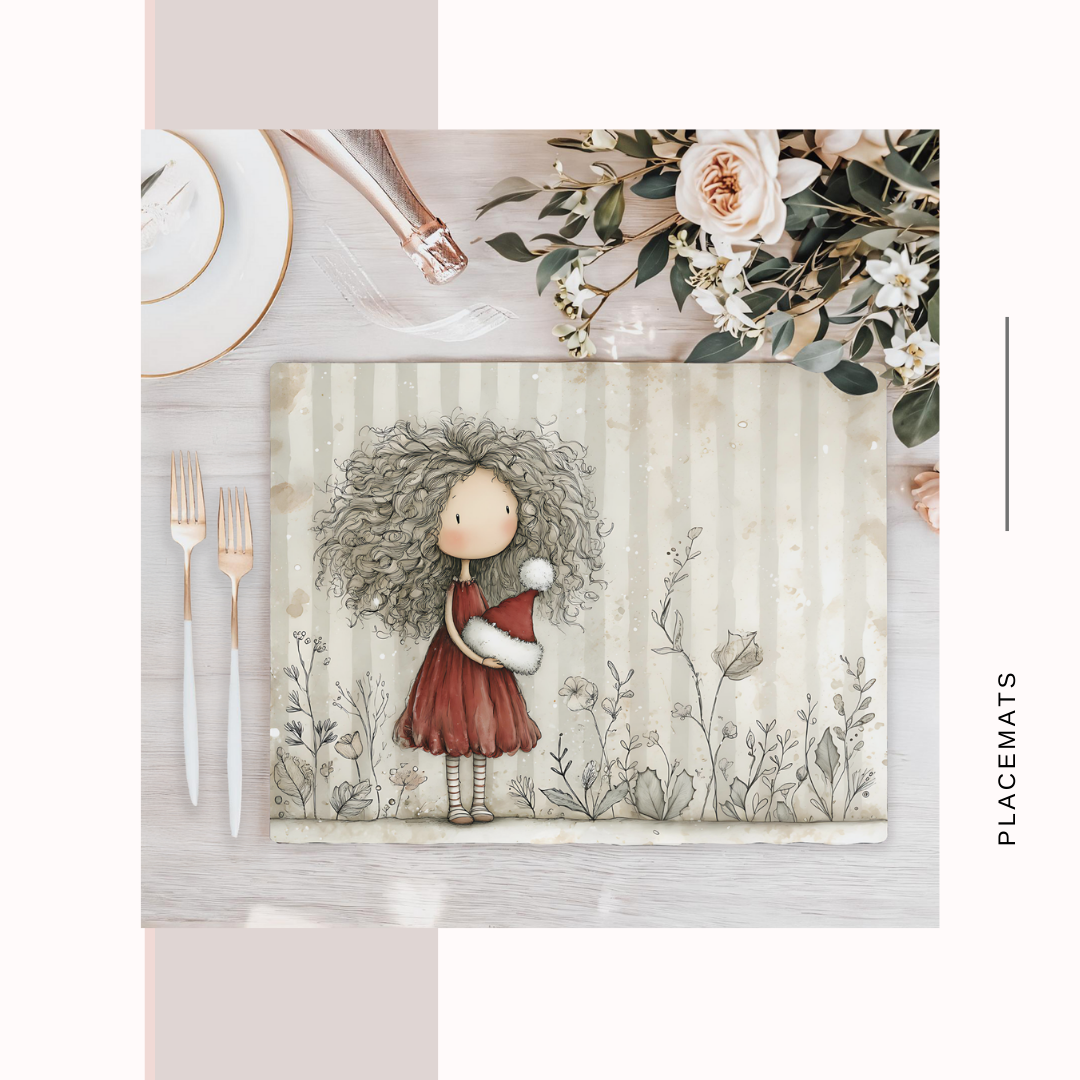 Wooden Placemats – (Set of 6) Winter / Xmas