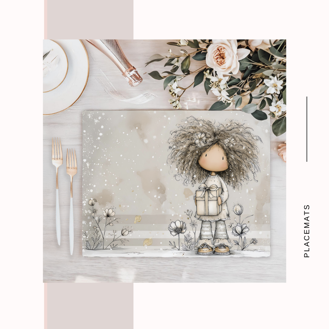 Wooden Placemats – (Set of 6) Winter / Xmas