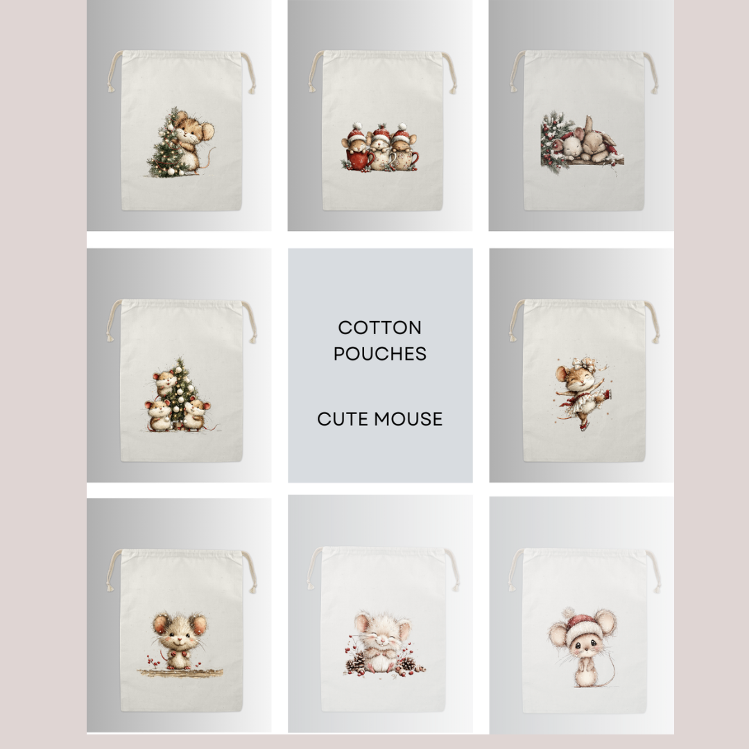 Cotton Cloth Little Tail Pouches