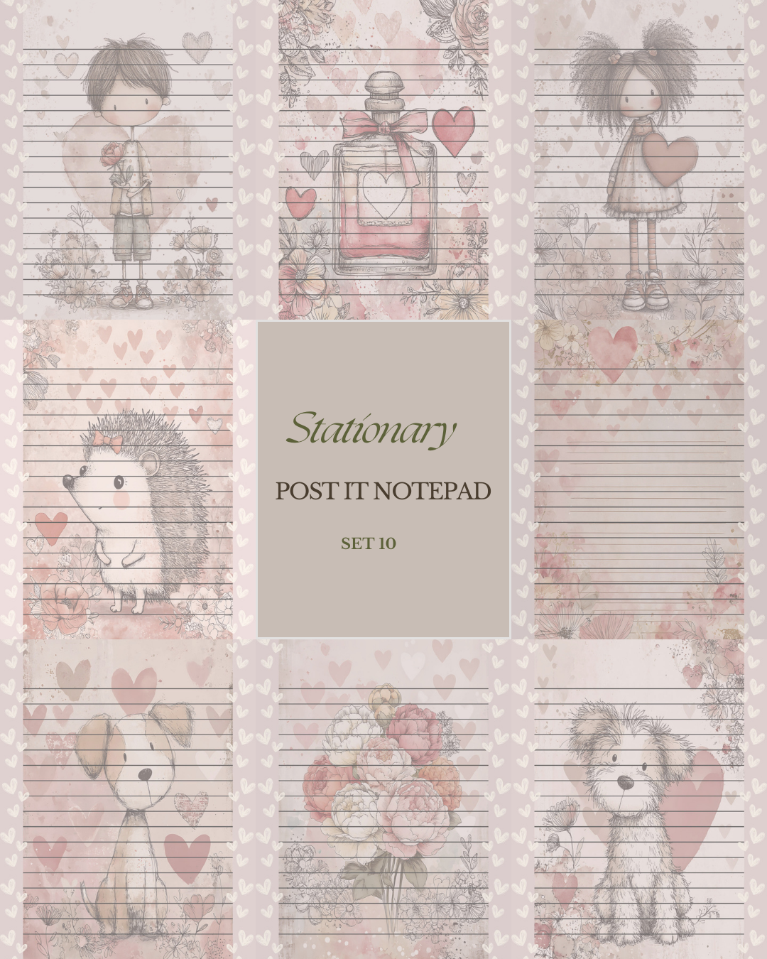 Illustrated Notepads (Set of 6)