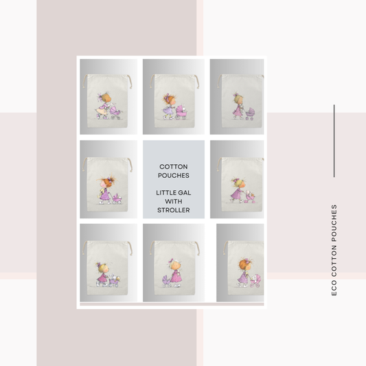 Cotton Cloth Little Girl Stroller Pouches