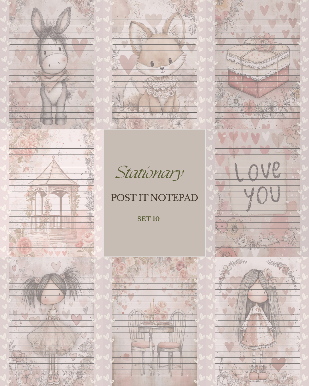 Illustrated Notepads (Set of 6)