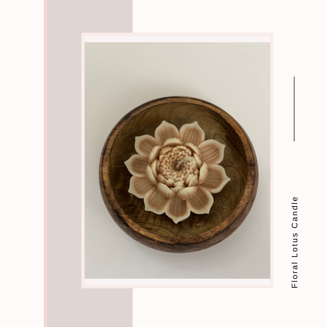 Floral Lotus Candle