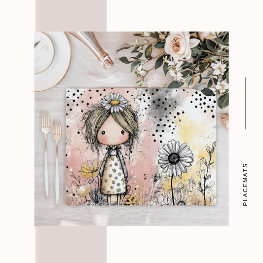 Wooden Placemats – (Set of 6) Dots