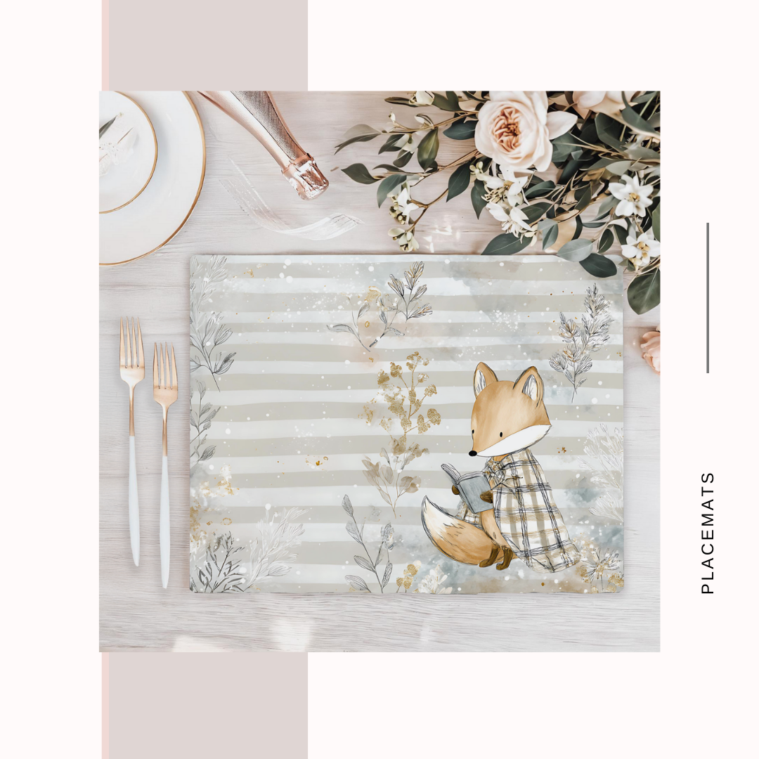 Wooden Placemats – (Set of 6) Winter / Xmas