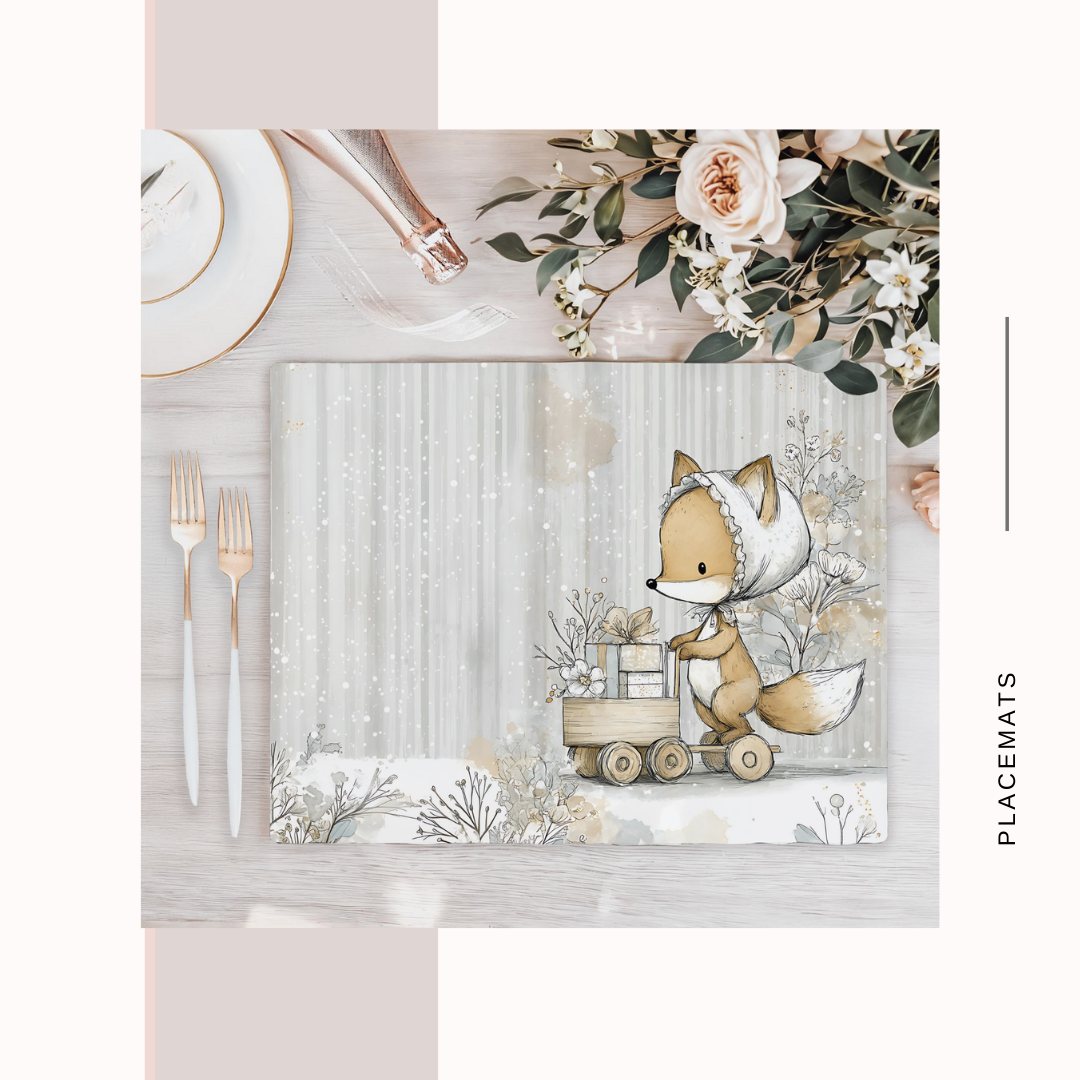 Wooden Placemats – (Set of 6) Winter Wonderland