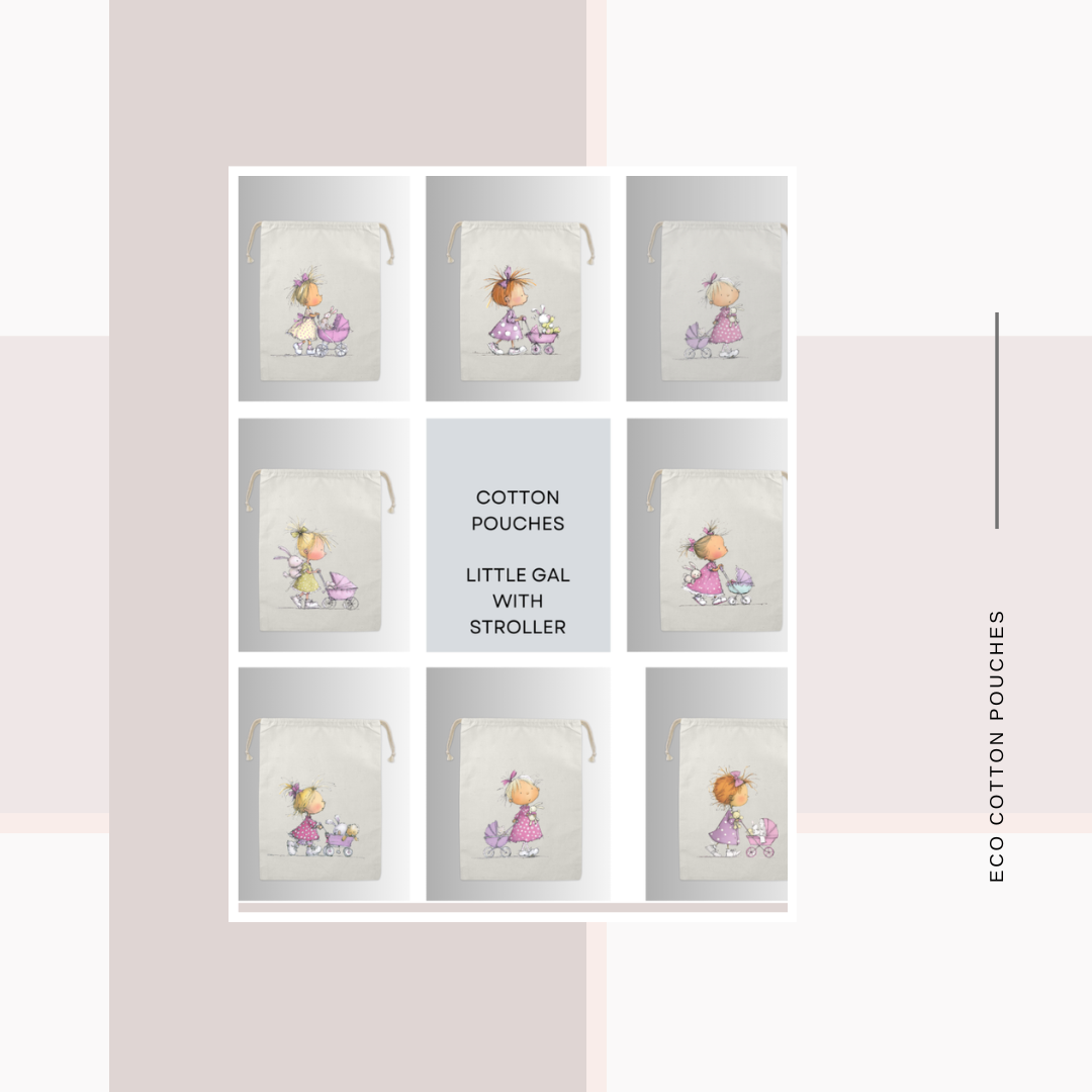 Cotton Cloth Little Girl Stroller Pouches