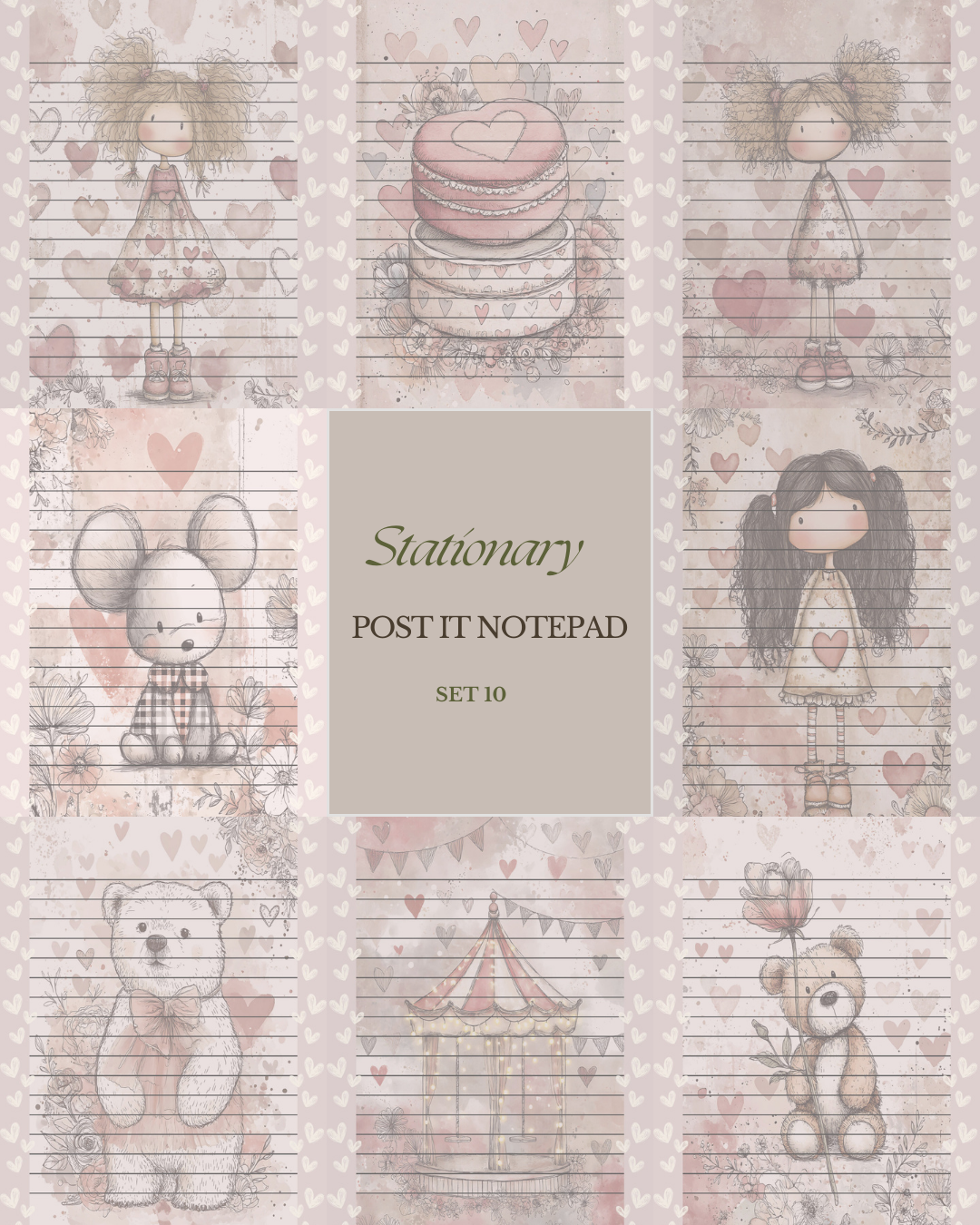 Illustrated Notepads (Set of 6)