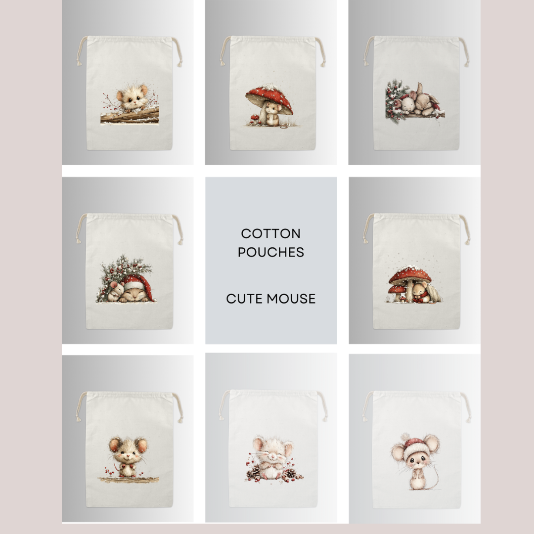 Cotton Cloth Little Tail Pouches