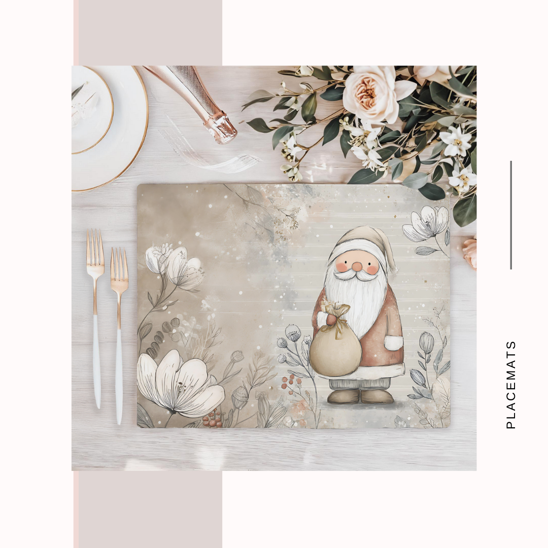 Wooden Placemats – (Set of 6) Winter / Xmas