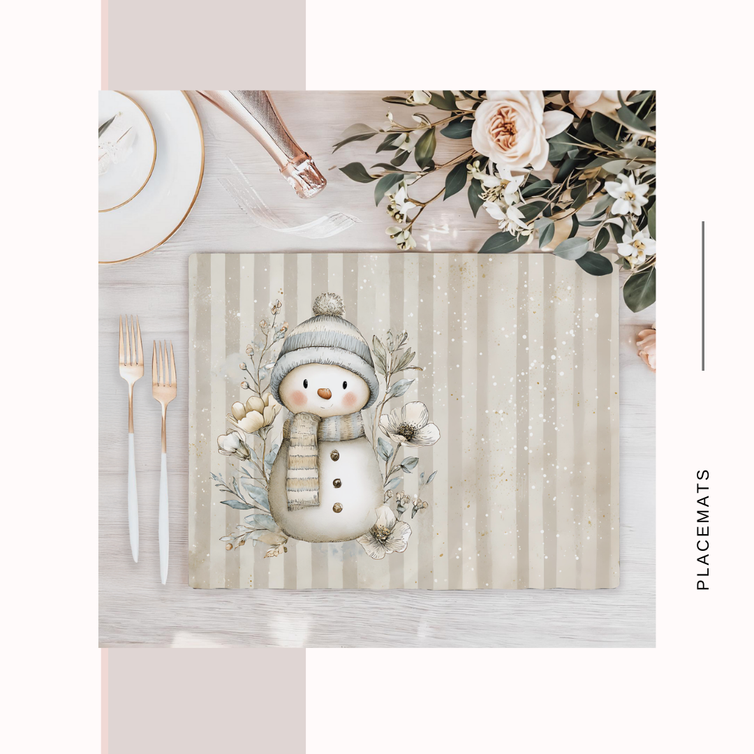 Wooden Placemats – (Set of 6) Winter / Xmas