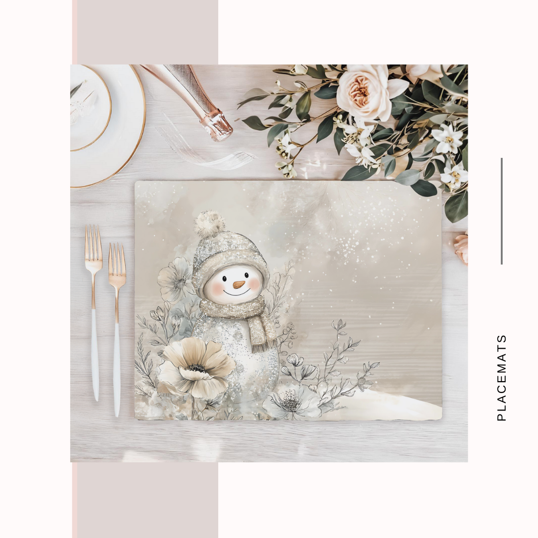 Wooden Placemats – (Set of 6) Winter / Xmas