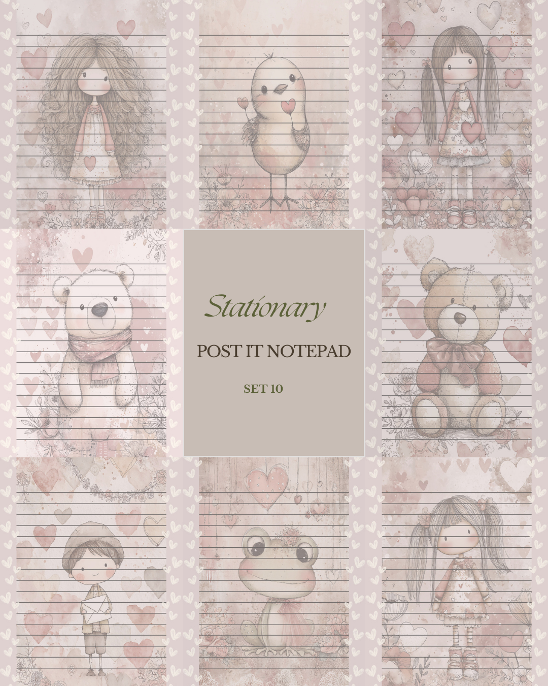 Illustrated Notepads (Set of 6)