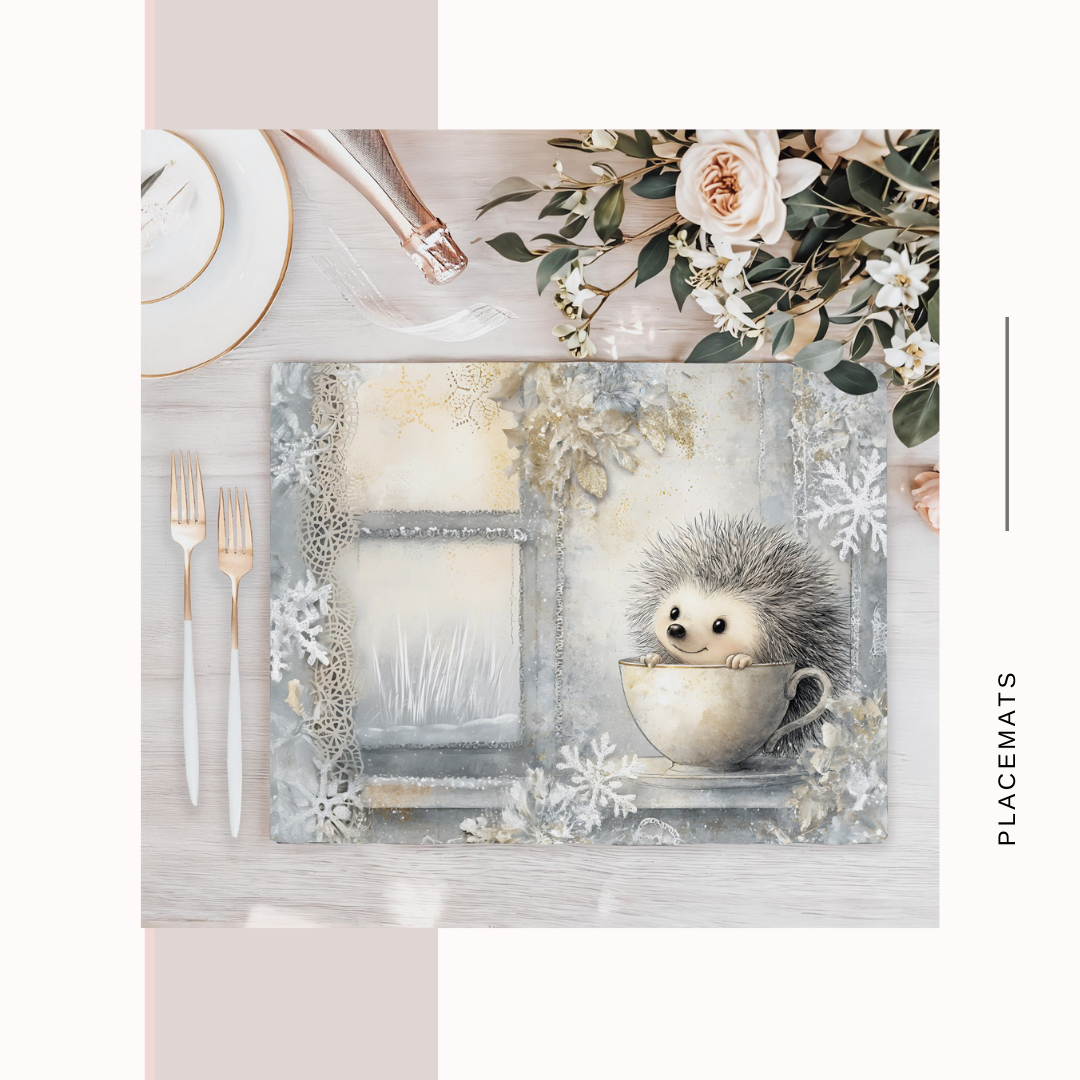 Wooden Placemats – (Set of 6) Winter Wonderland