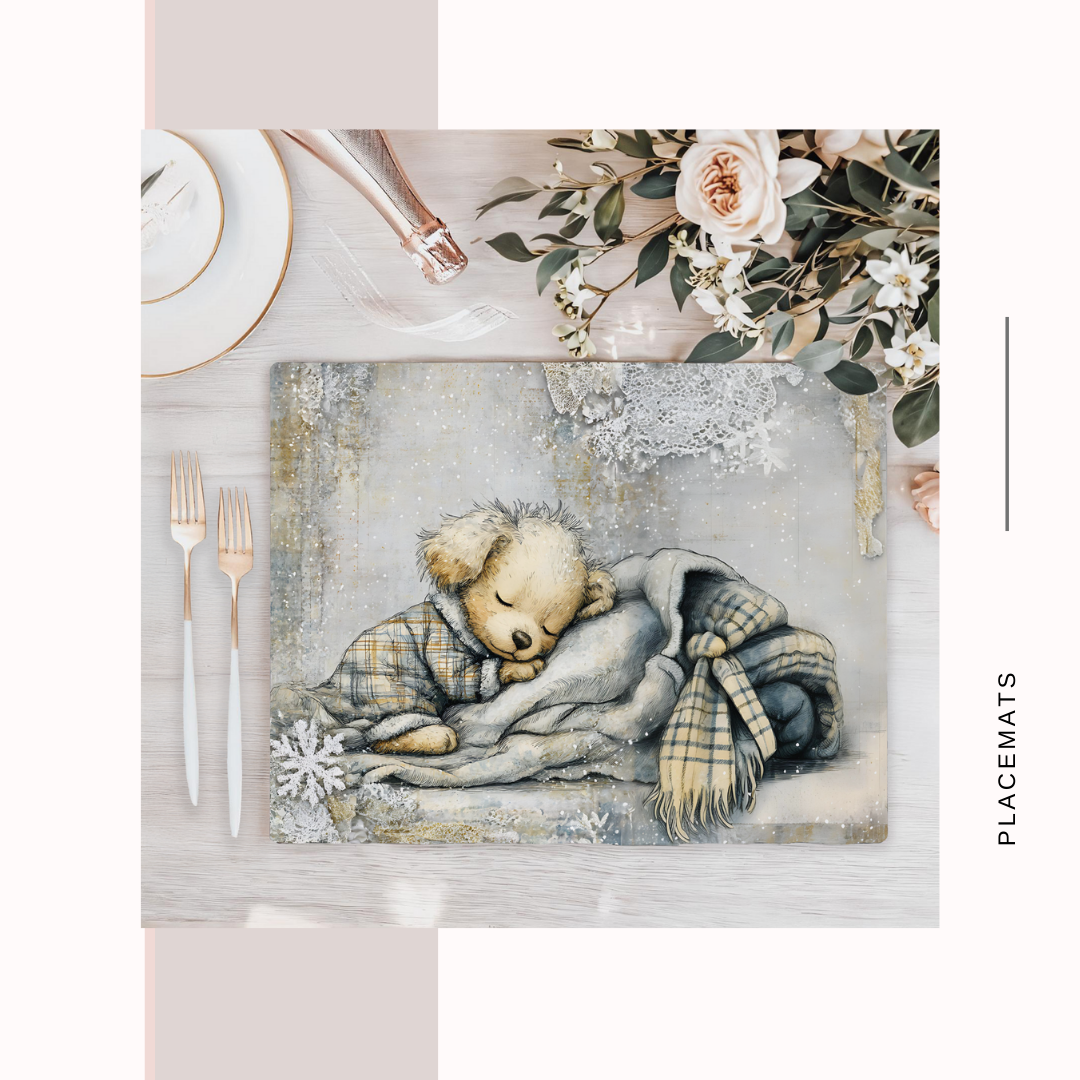 Wooden Placemats – (Set of 6) Winter Wonderland