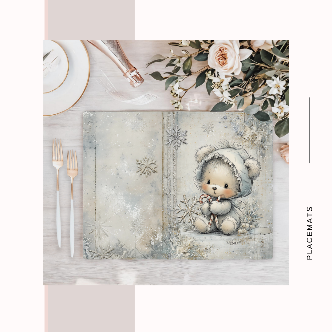 Wooden Placemats – (Set of 6) Winter Wonderland