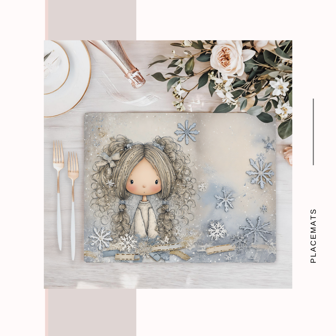 Wooden Placemats – (Set of 6) Winter Wonderland