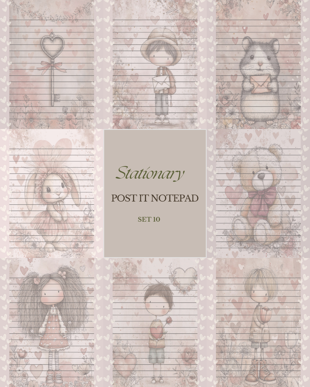 Illustrated Notepads (Set of 6)