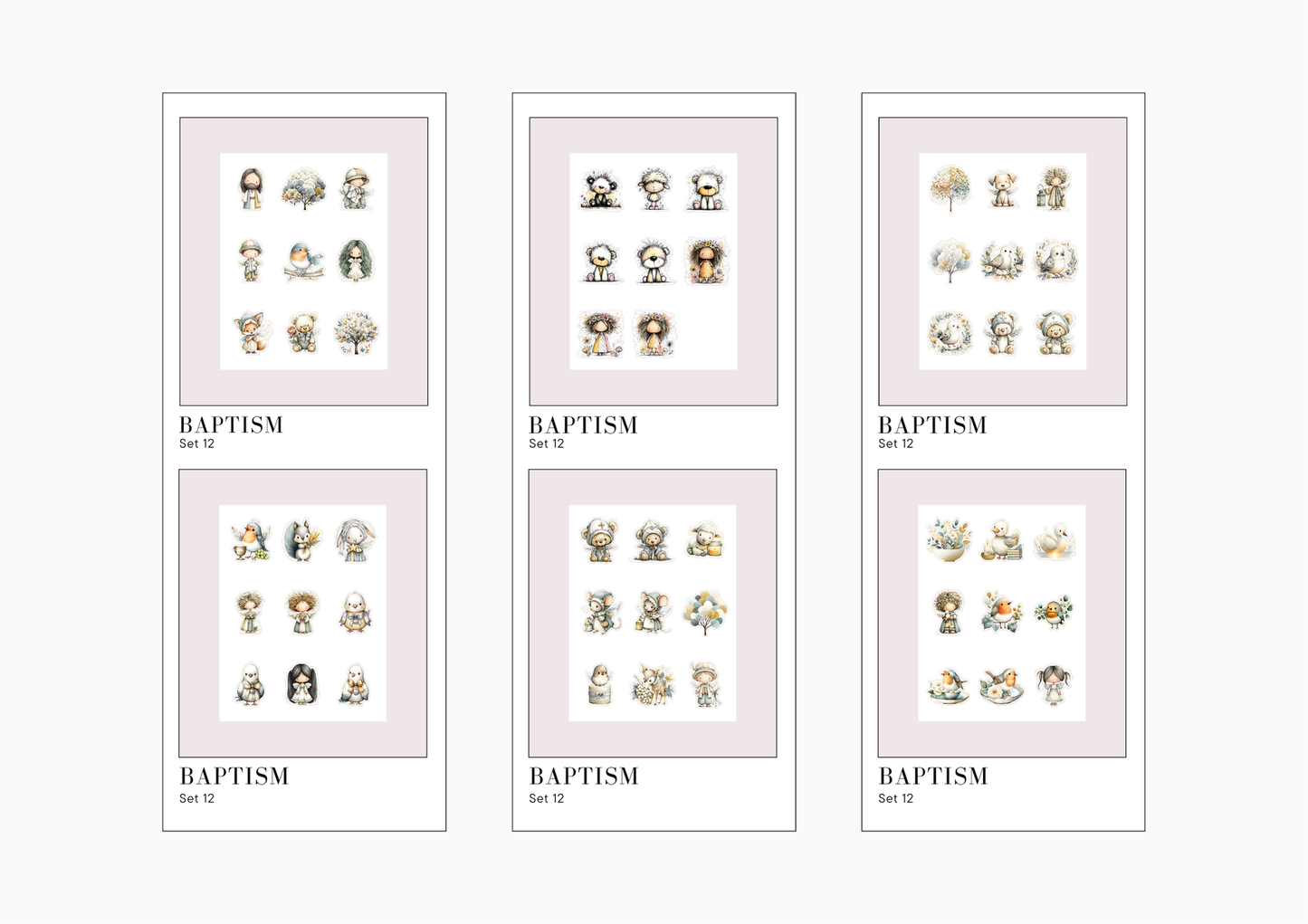 Sticker Sheets Baptism