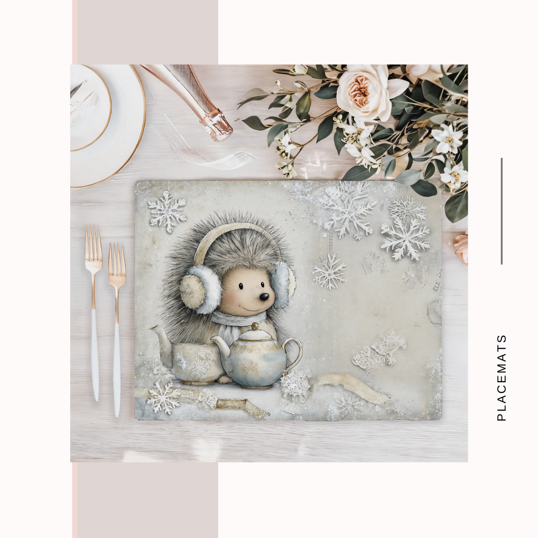 Wooden Placemats – (Set of 6) Winter Wonderland
