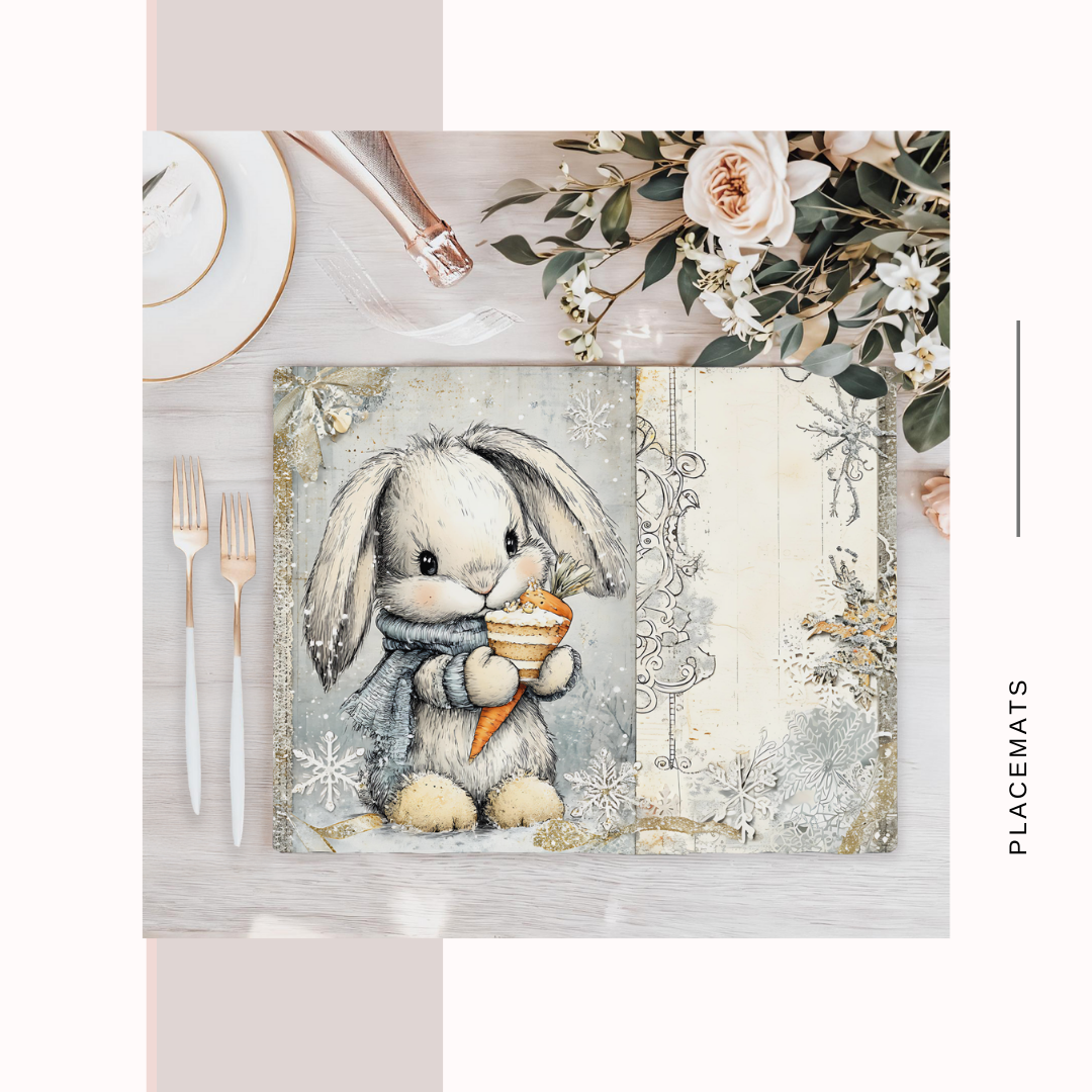 Wooden Placemats – (Set of 6) Winter Wonderland