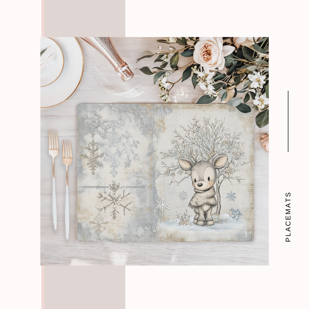 Wooden Placemats – (Set of 6) Winter Wonderland