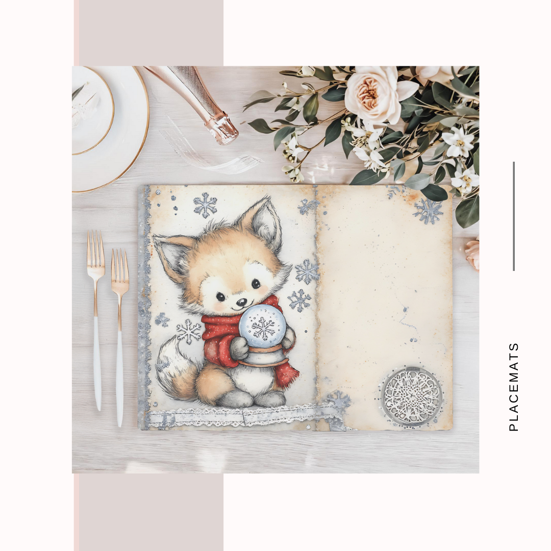 Wooden Placemats – (Set of 6) Winter Wonderland