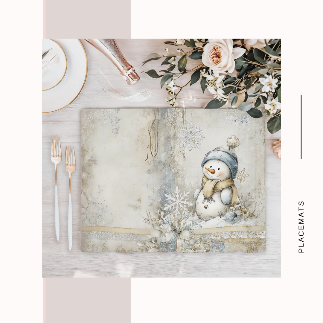Wooden Placemats – (Set of 6) Winter Wonderland