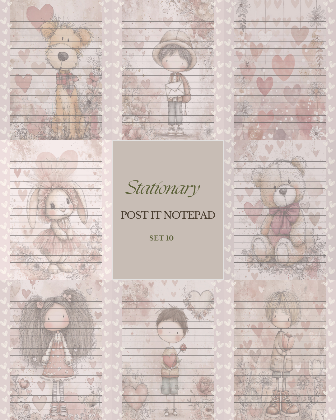 Illustrated Notepads (Set of 6)