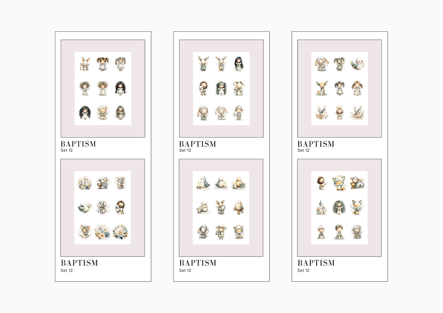 Sticker Sheets Baptism