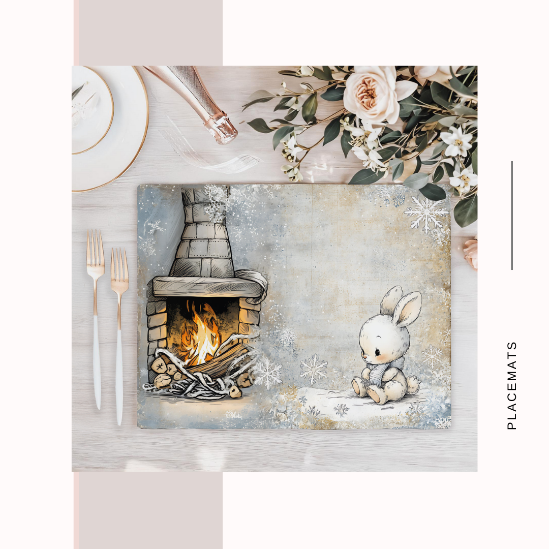 Wooden Placemats – (Set of 6) Winter Wonderland