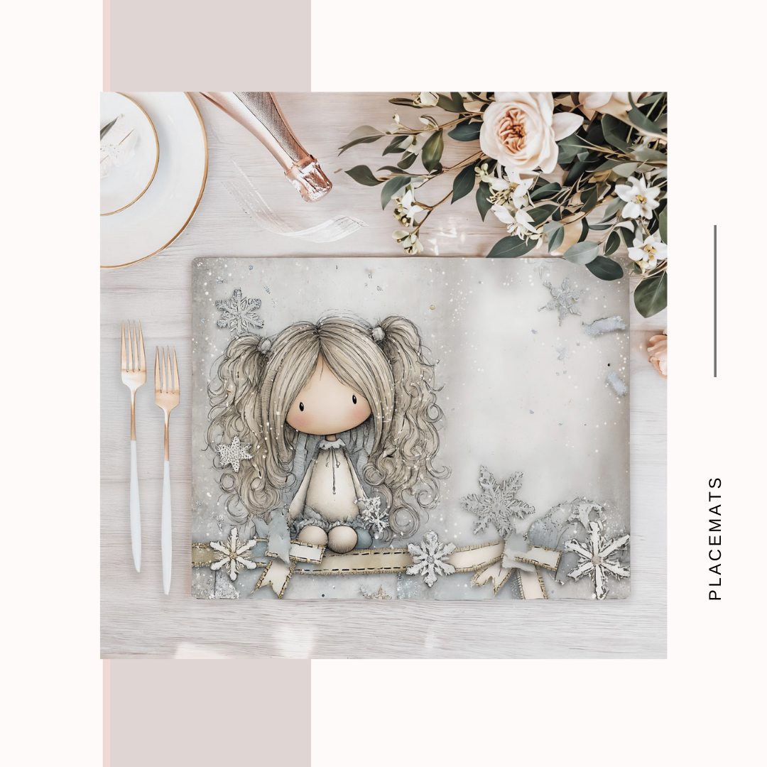 Wooden Placemats – (Set of 6) Winter Wonderland