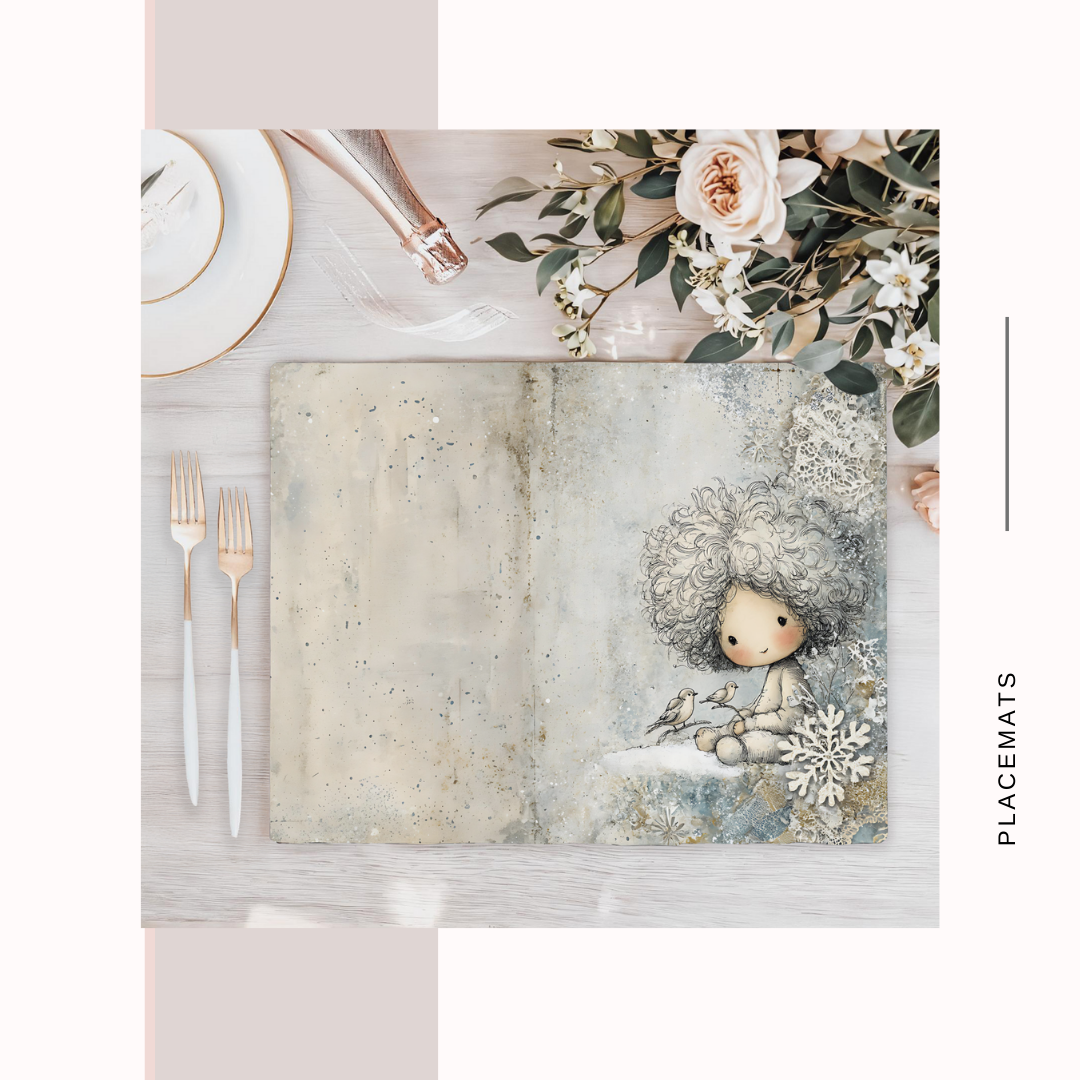 Wooden Placemats – (Set of 6) Winter Wonderland