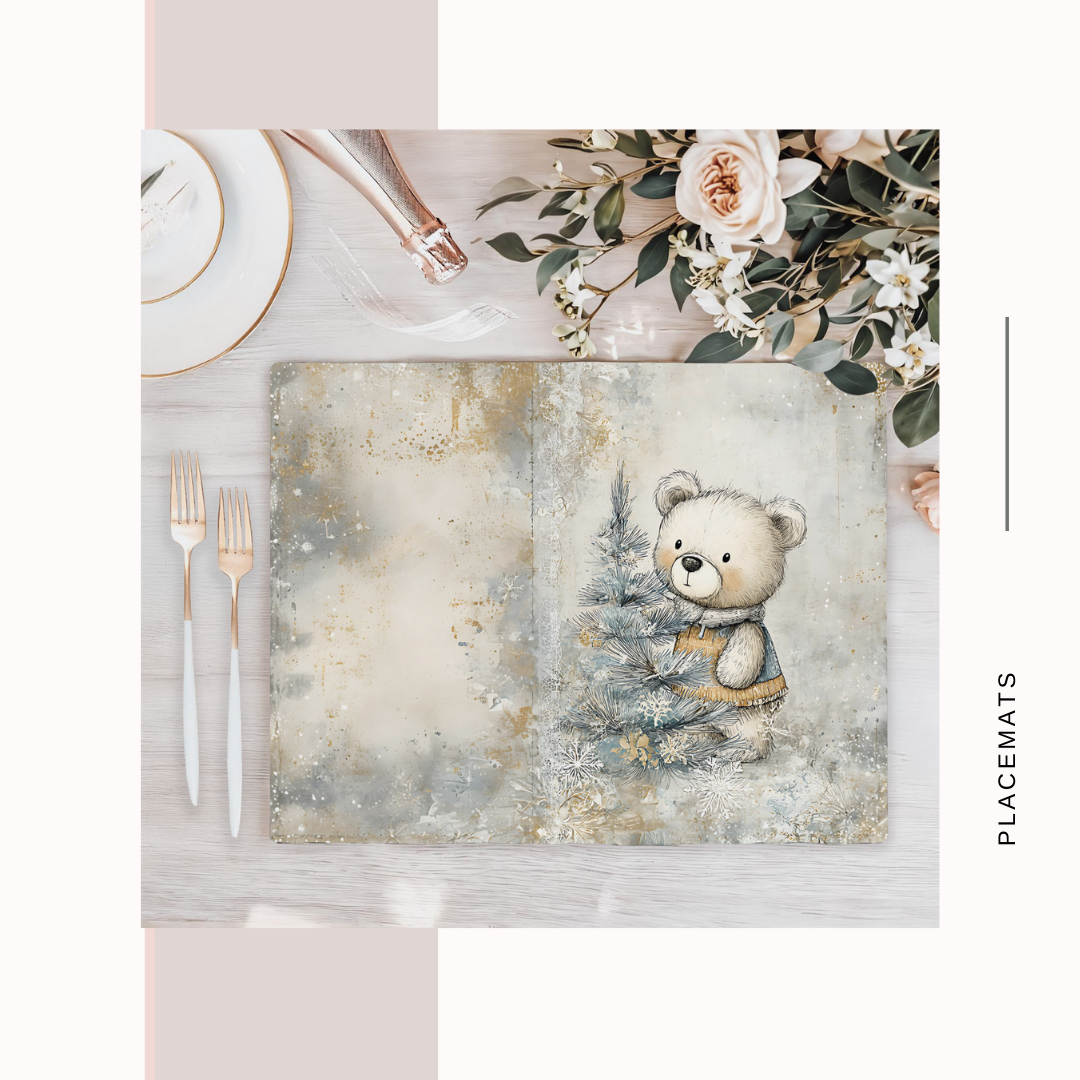 Wooden Placemats – (Set of 6) Winter Wonderland