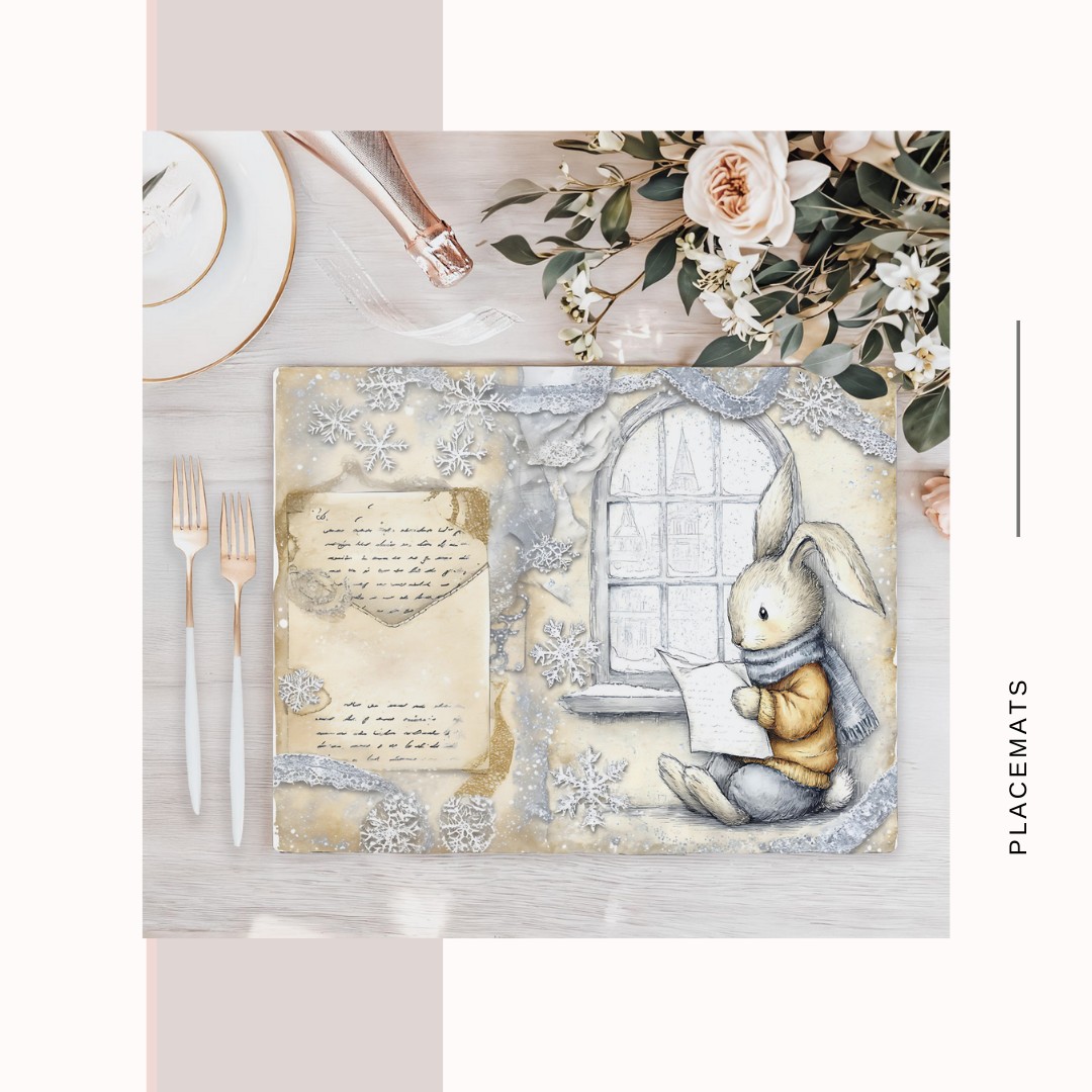 Wooden Placemats – (Set of 6) Winter Wonderland