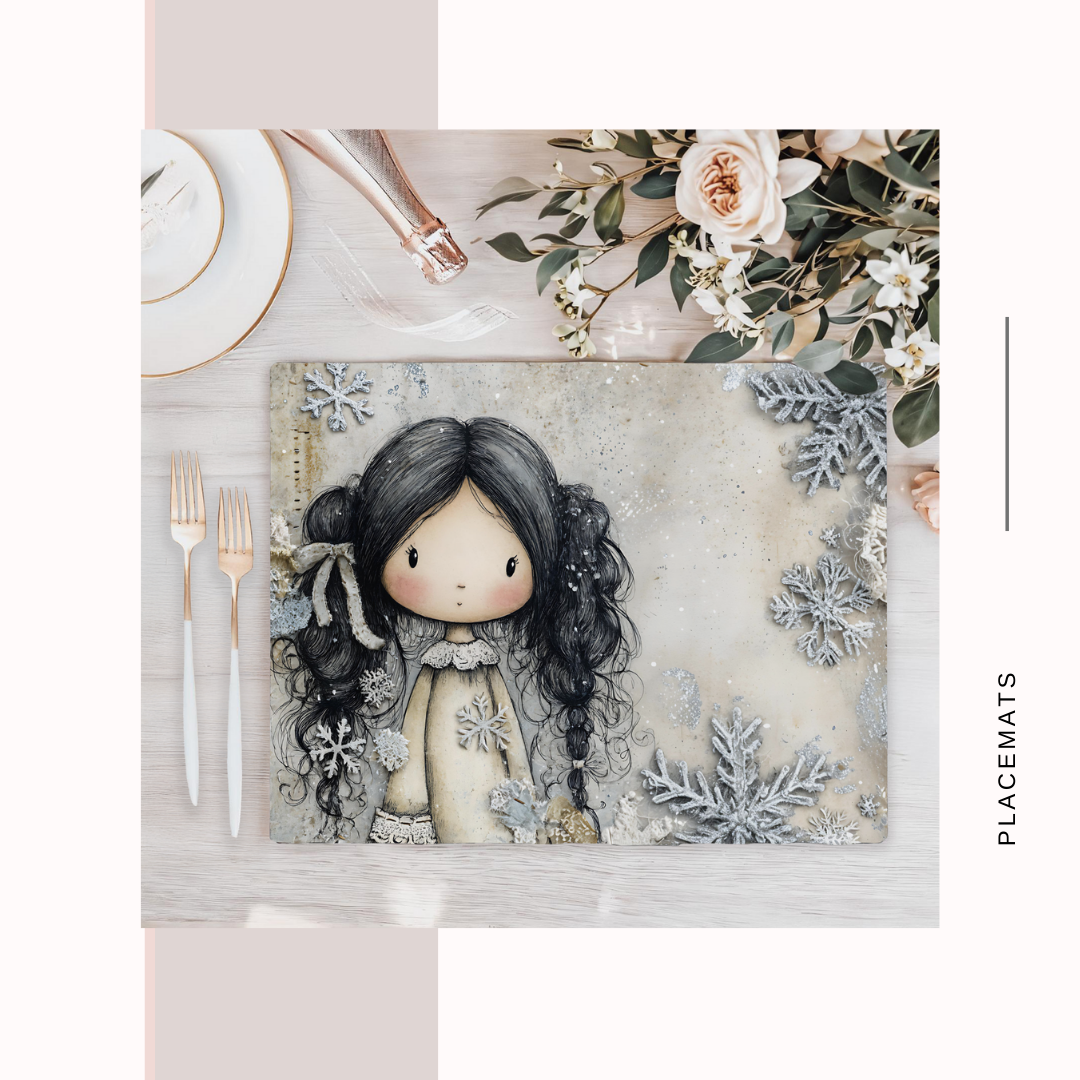 Wooden Placemats – (Set of 6) Winter Wonderland