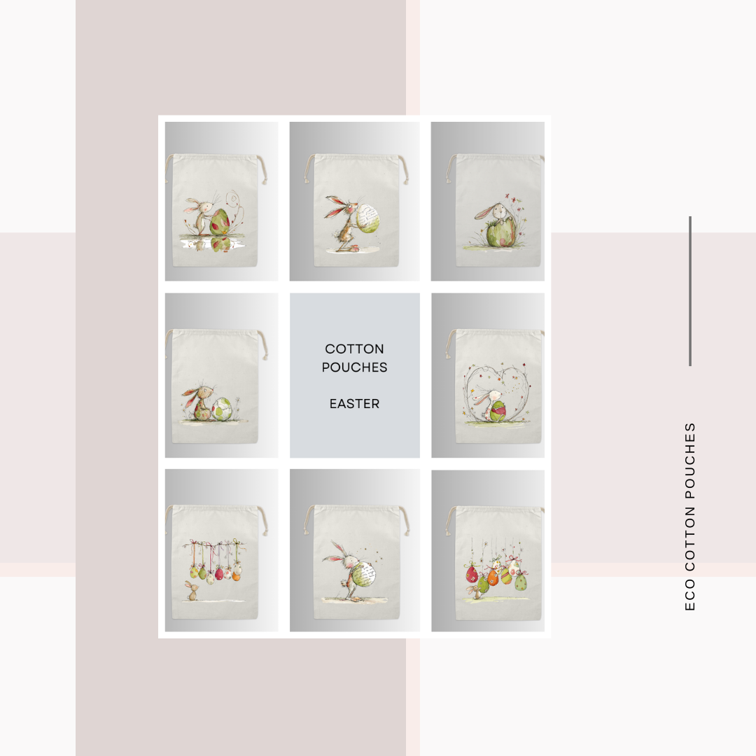 Cotton Cloth Easter/ Bunny Pouches