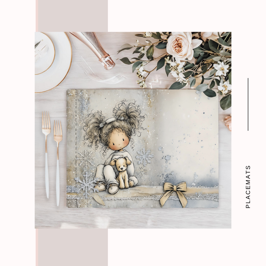 Wooden Placemats – (Set of 6) Winter Wonderland