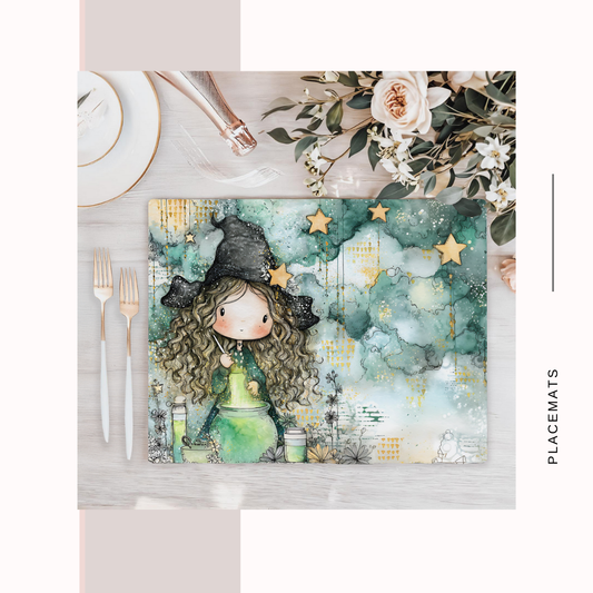 Wooden Placemats – (Set of 6) Halloween