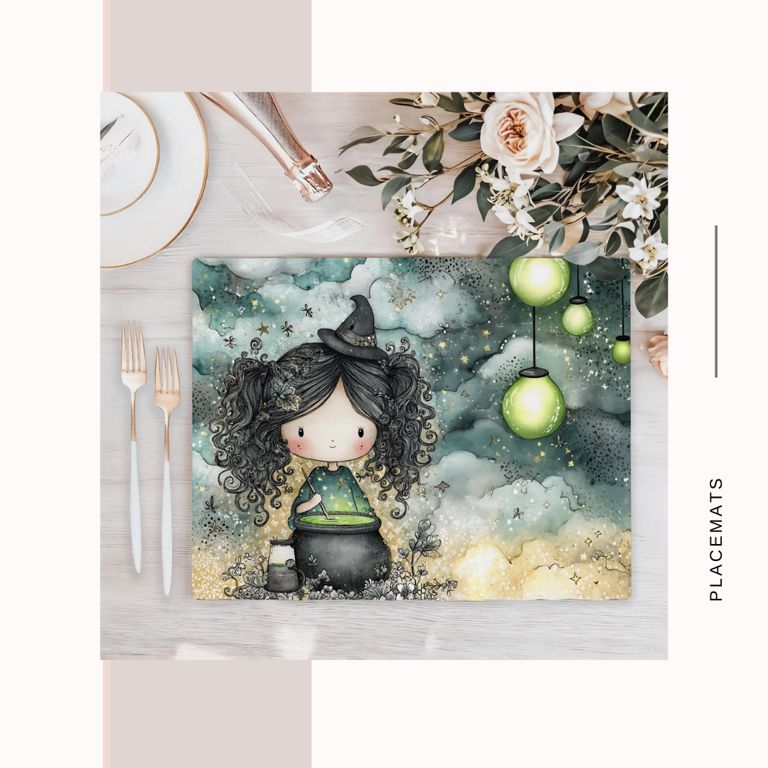Wooden Placemats – (Set of 6) Halloween