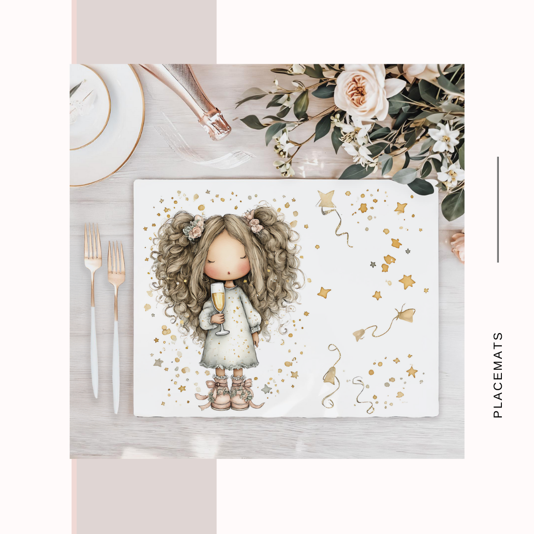 Wooden Placemats – (Set of 6) New year