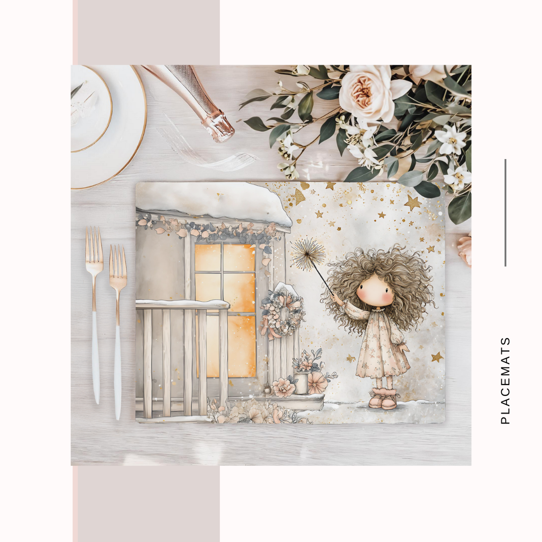 Wooden Placemats – (Set of 6) New year