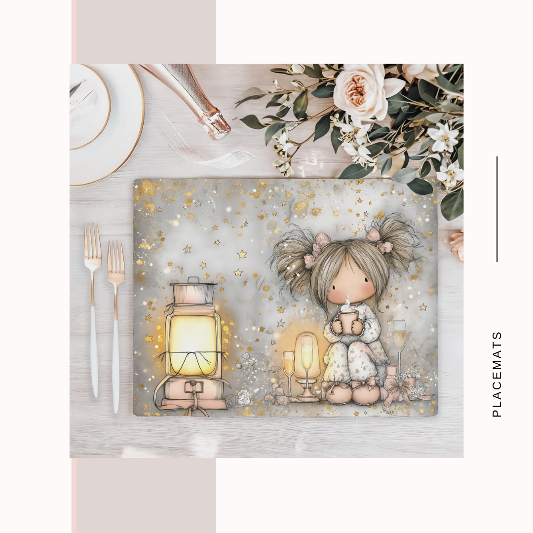 Wooden Placemats – (Set of 6) New year