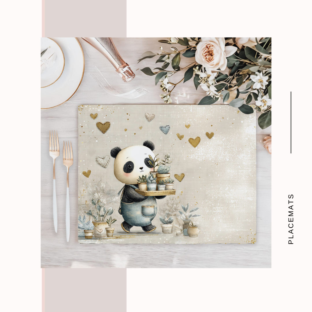 Wooden Placemats – (Set of 6) Green House