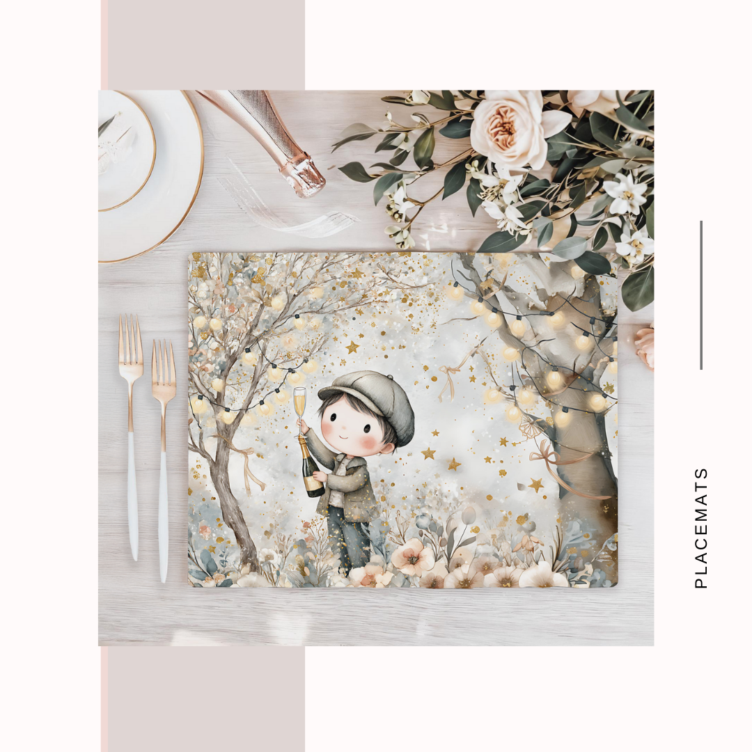 Wooden Placemats – (Set of 6) New year