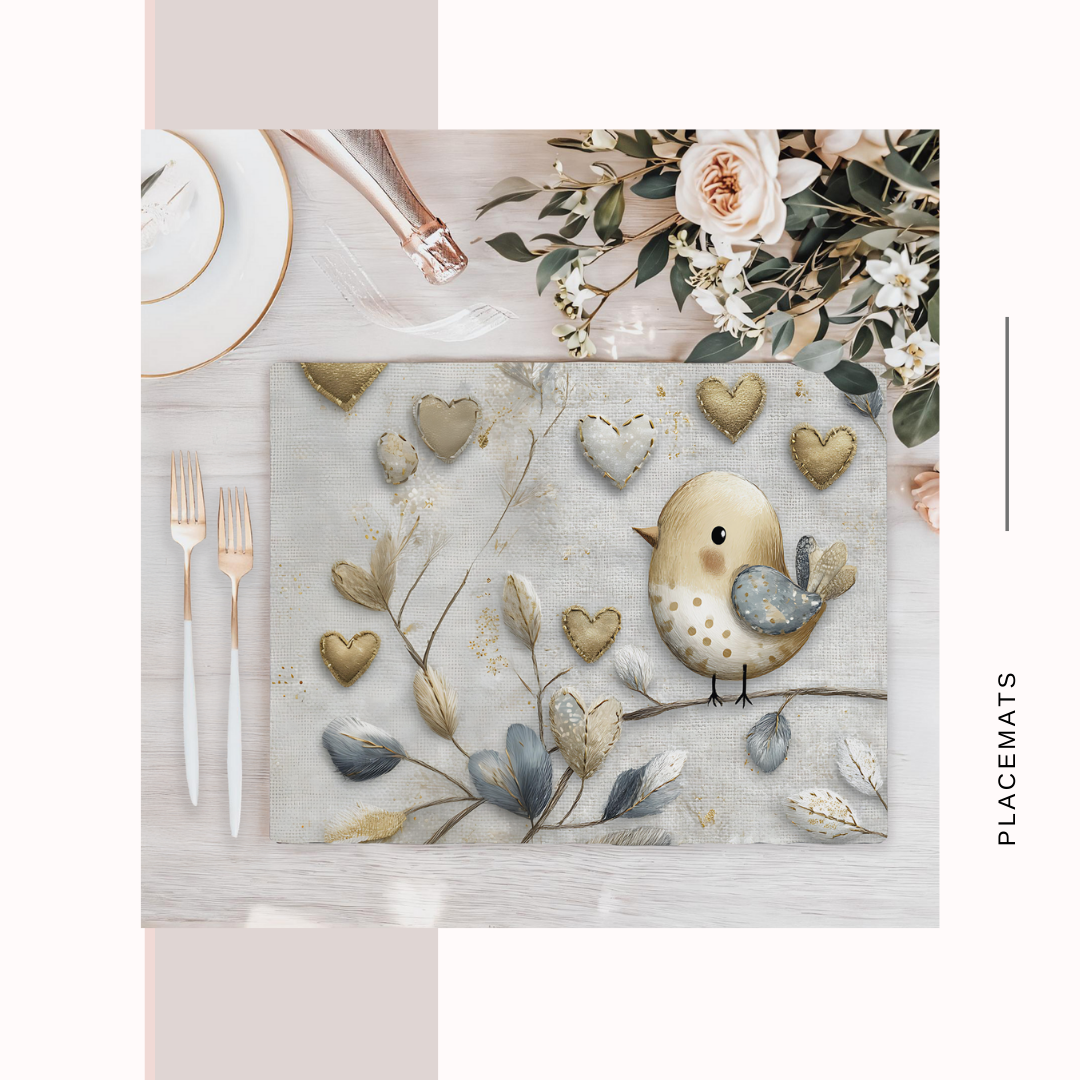 Wooden Placemats – (Set of 6) Green House