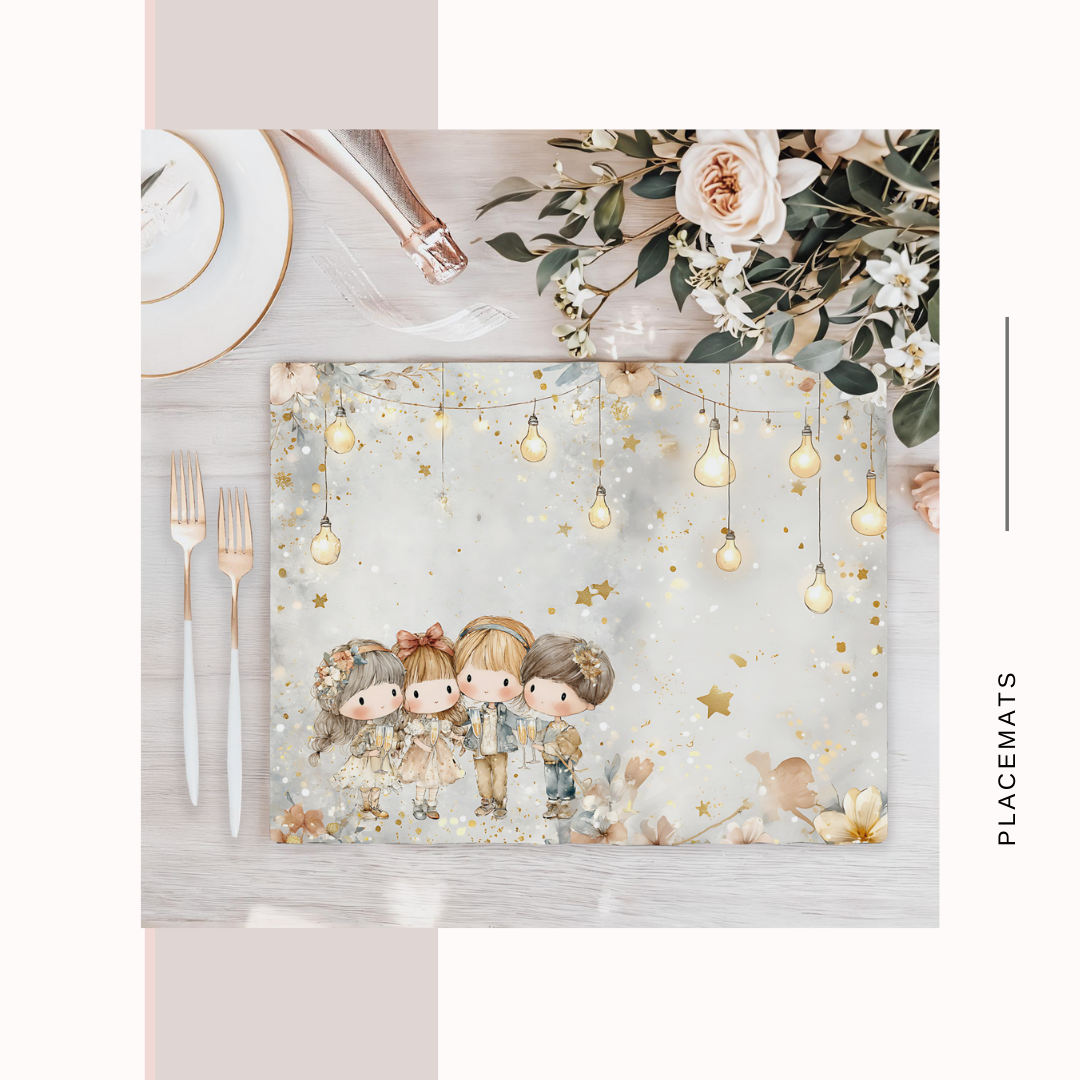 Wooden Placemats – (Set of 6) New year